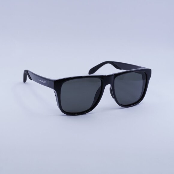 Alexander McQueen AM0292SA 001 Sunglasses Black Square Frame, Grey Lenses - Picture 1 of 10